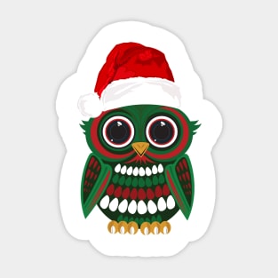 Christmas Owl Sticker